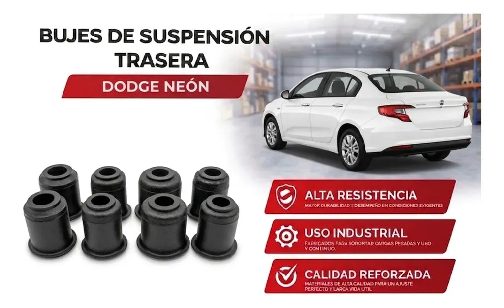Kit Bujes Reforzados Suspension Trasera Neon 1995 - 2005 8 Pzs