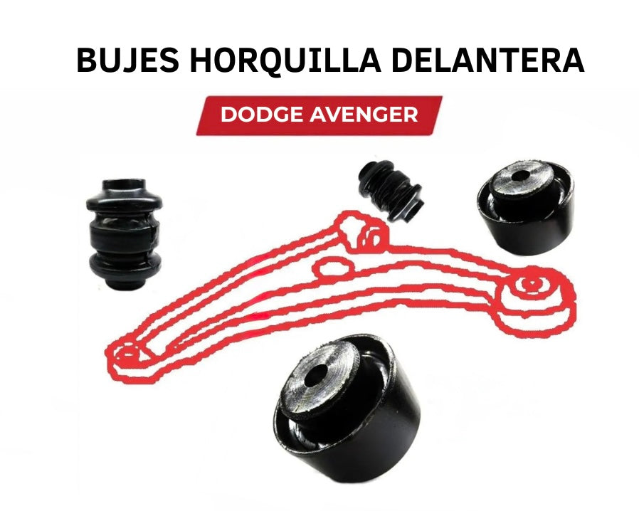 Kit 4 Bujes De Horquilla Delantera Dodge Avenger 2007 - 2014