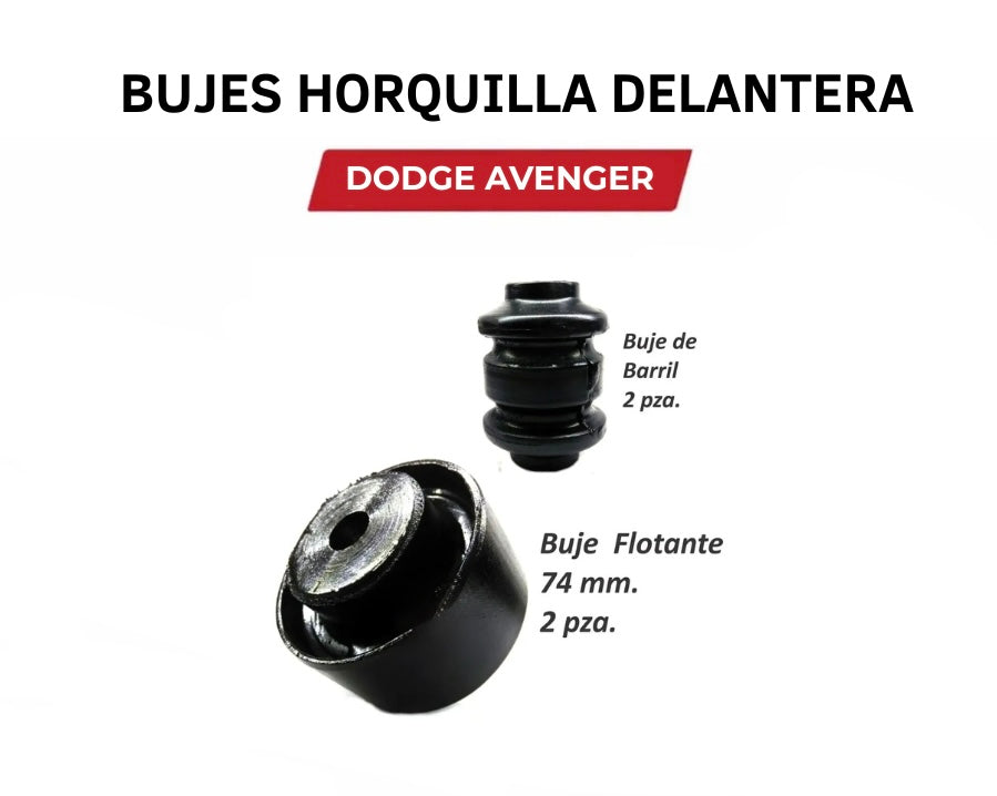 Kit 4 Bujes De Horquilla Delantera Dodge Avenger 2007 - 2014