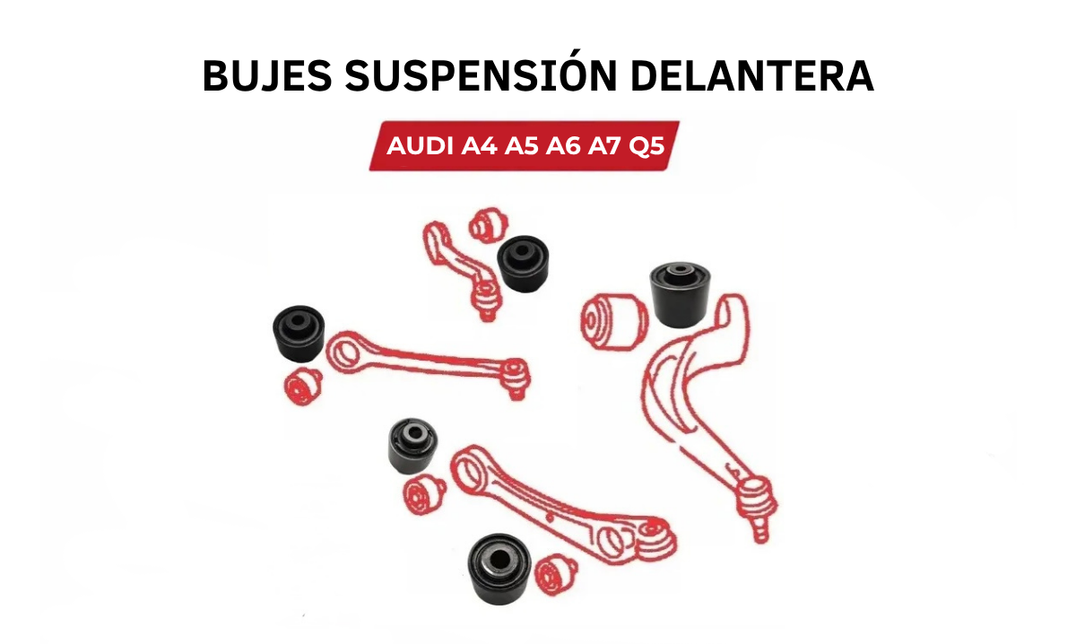 Kit Bujes Suspension Delantera 75 mm Audi A4 A5 A6 A7 Q5 2008-2015