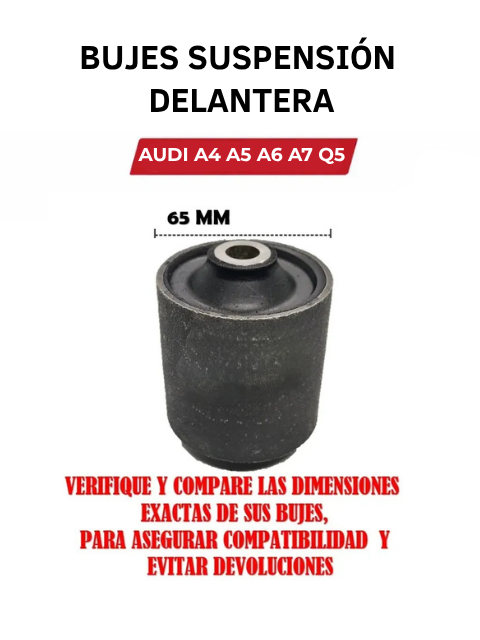 Kit Bujes Suspension Delantera 65 mm Audi A4 A5 A6 A7 Q5 2008-2015