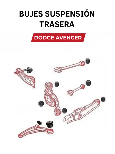 Kit Bujes Suspension Trasera Avenger, Sebring 18 Pzs 2008 2010