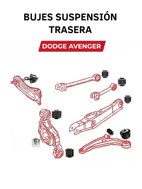 Kit Bujes Suspension Trasera Avenger, Sebring 18 Pzs 2011 - 2014