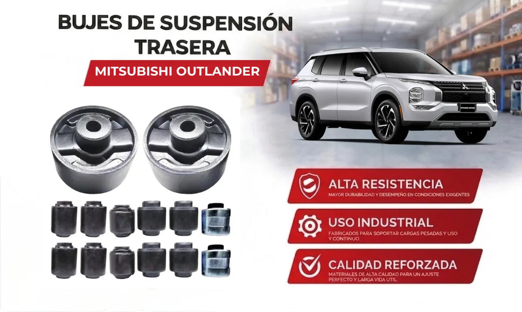 Kit Bujes Suspensión Trasera 81 mm 14 pzs. Outlander, Lancer 2003 - 2006