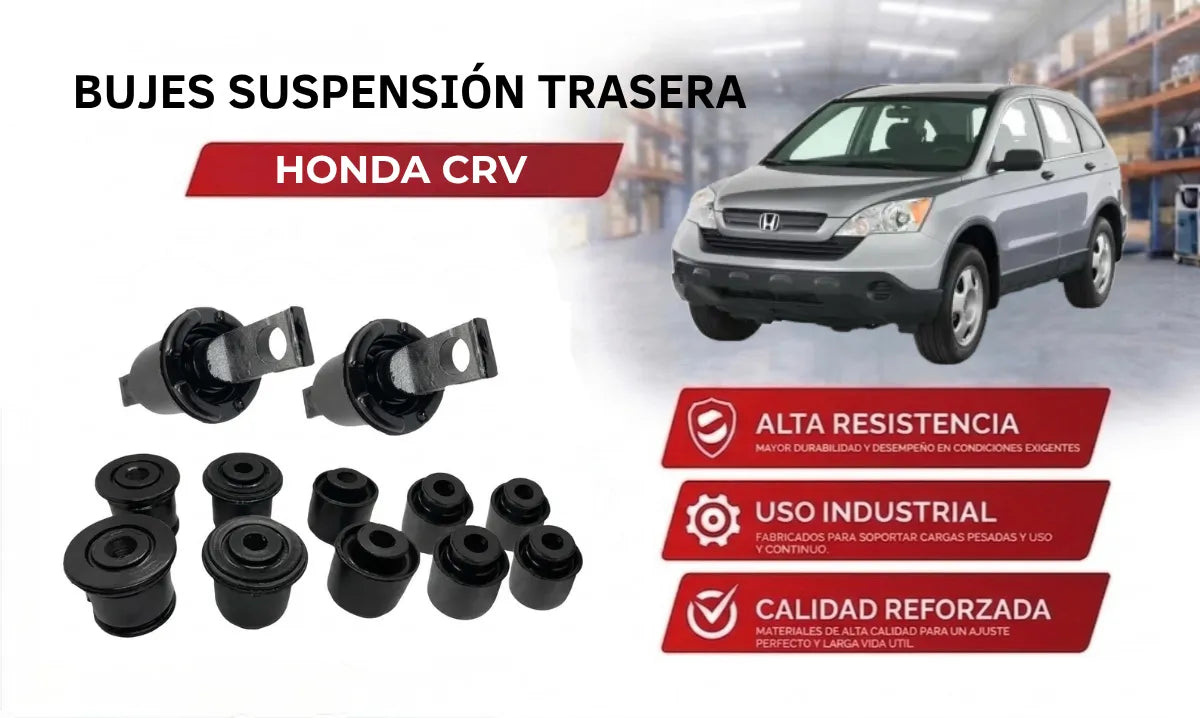 Kit 12 Bujes Suspensión Trasera Honda Element 2003 - 2011, CRV 2002 - 2006